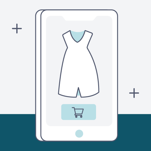 Icon Digital: Smartphone mit Online-Shop